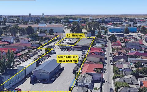 Teren cu 2 camere de închiriat în I. C. Bratianu, Constanța