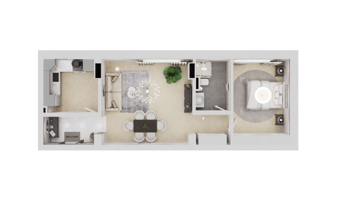 Apartament cu 2 camere de vânzare în Tomis Nord, Constanța – fotografia 1 din 12