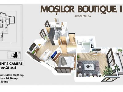 Apartament cu 3 camere de vânzare în Mosilor, București – fotografia 2 din 19