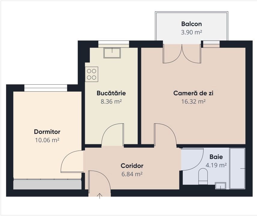 Apartament cu 2 camere de închiriat în Avantgarden, Brașov – fotografia 12 din 12