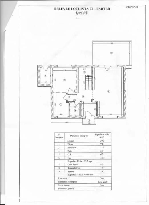 Casă cu 5 camere de vânzare în Central, Tunari – fotografia 16 din 17