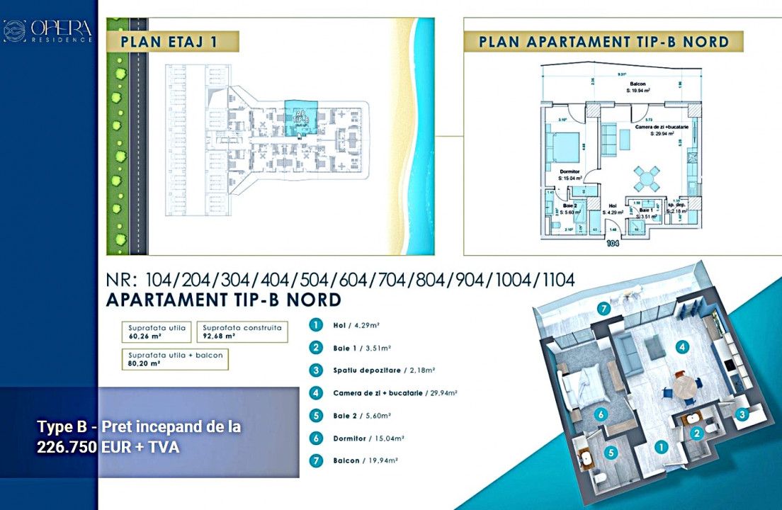 Apartament cu 2 camere de vânzare în Central, Mamaia-Sat – fotografia 34 din 36