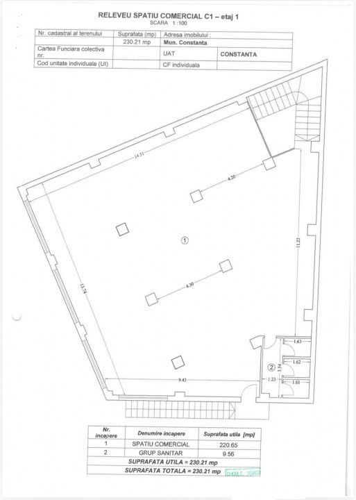 Spațiu comercial cu 2 camere de închiriat în Casa de Cultura, Constanța – fotografia 5 din 5