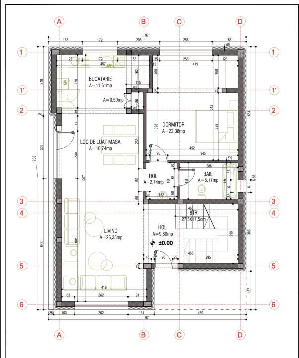Casă cu 4 camere de vânzare în Central, Tunari – fotografia 18 din 20