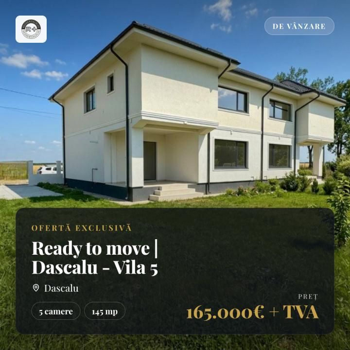 Casă cu 5 camere de vânzare în Dascalu – fotografia 1 din 33