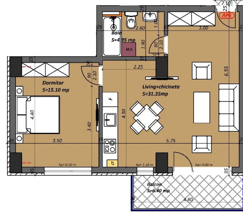 Apartament cu 2 camere de vânzare în Tomis Plus, Constanța – fotografia 4 din 10