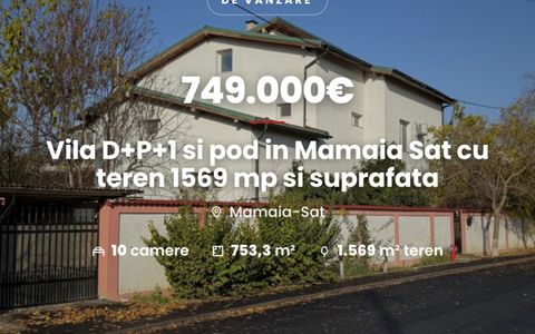 Casă cu 10 camere de vânzare în Mamaia-Sat