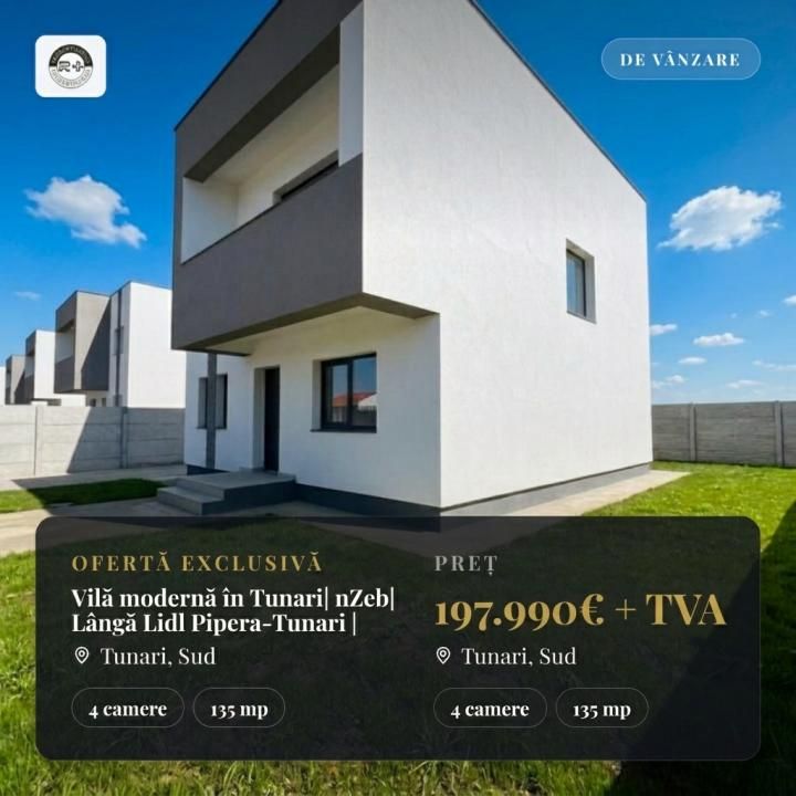 Casă cu 4 camere de vânzare în Sud, Tunari – fotografia 1 din 17