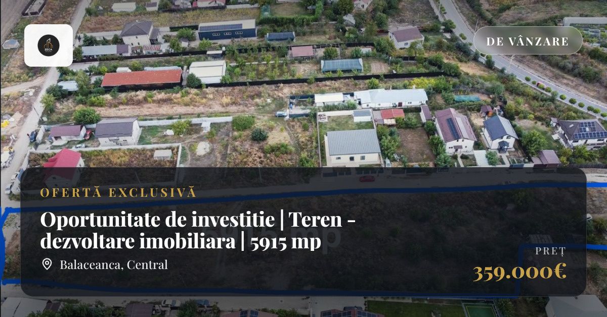 Teren de vânzare în Central, Balaceanca – fotografia 5 din 5