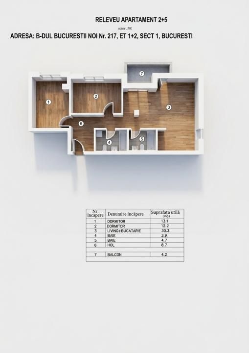 Apartament cu 3 camere de vânzare în Bucureștii Noi, București – fotografia 16 din 16