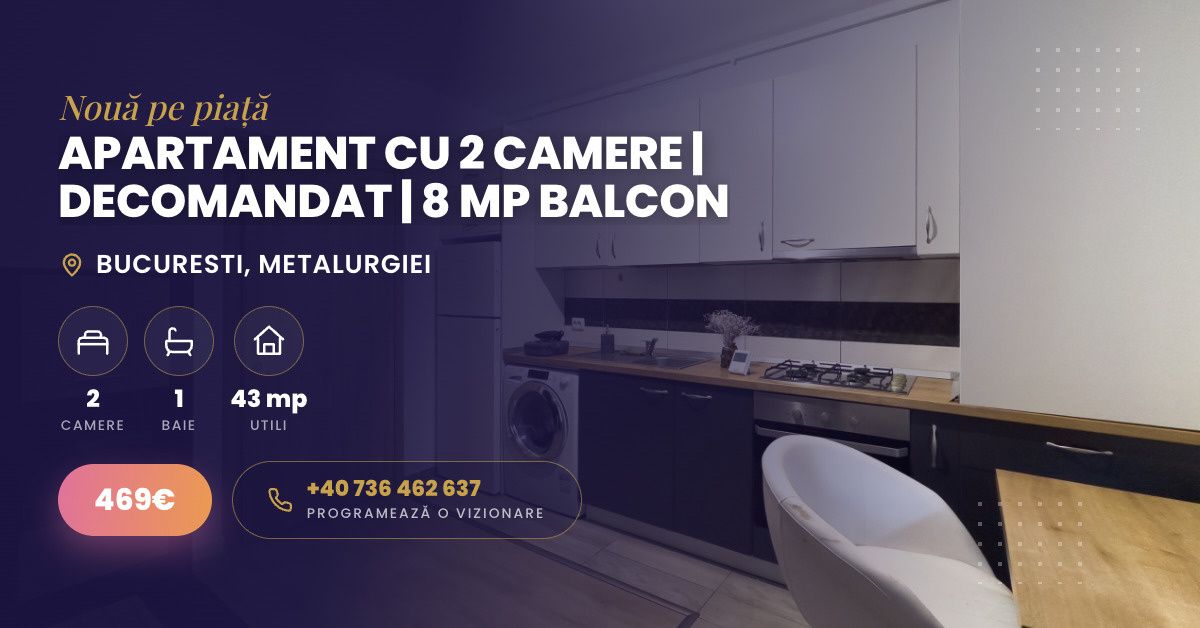 Apartament cu 2 camere de închiriat în Metalurgiei, București – fotografia 13 din 13