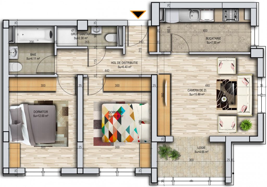 Apartament cu 3 camere de vânzare în Militari, București – fotografia 3 din 4
