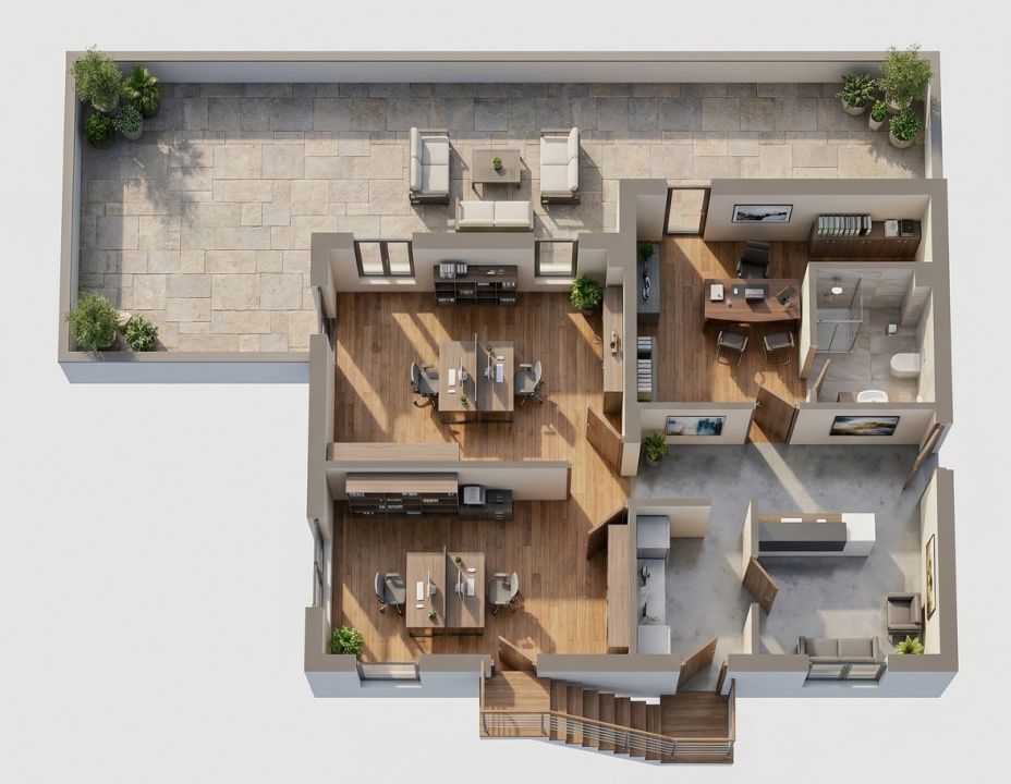 Spațiu comercial cu 4 camere de închiriat în Pipera, București – fotografia 2 din 14