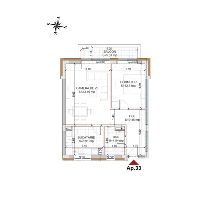 Apartament cu 2 camere de vânzare în Tractorul, Brașov – fotografia 5 din 15