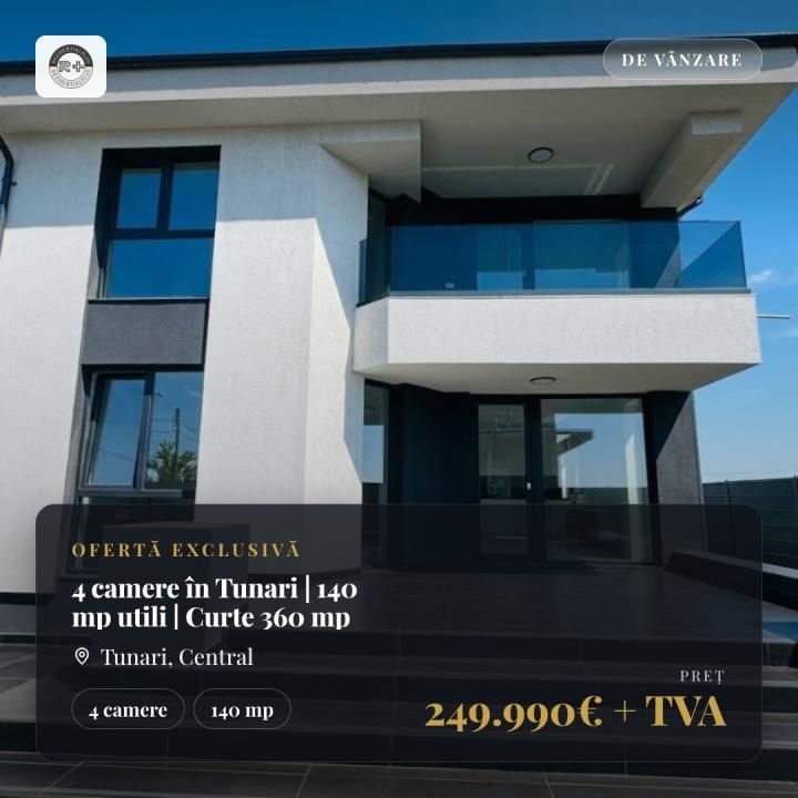 Casă cu 4 camere de vânzare în Central, Tunari – fotografia 1 din 12