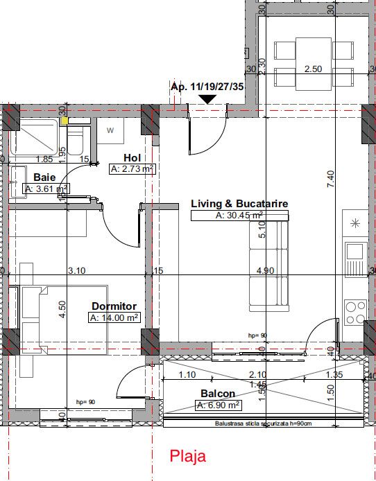 Apartament cu 2 camere de vânzare în Mamaia – fotografia 6 din 13