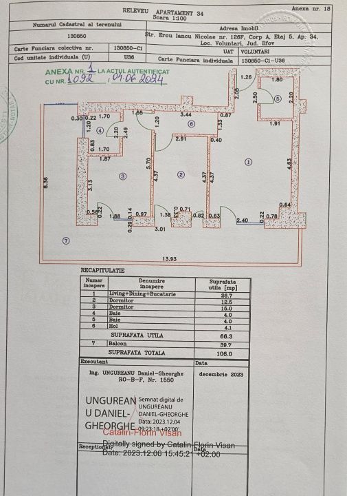 Apartament cu 3 camere de vânzare în Pipera, București – fotografia 37 din 37