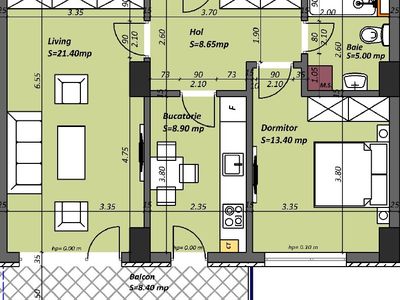 Apartament cu 2 camere de vânzare în Tomis Plus, Constanța – fotografia 3 din 10