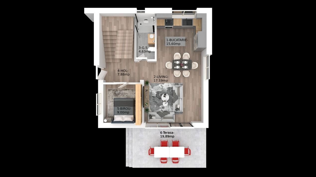 Casă cu 4 camere de vânzare în Tunari – fotografia 9 din 48