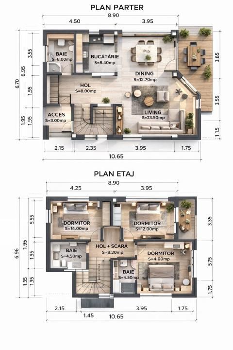 Casă cu 4 camere de vânzare în Central, Tunari – fotografia 6 din 12