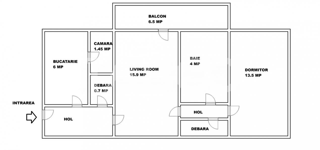 Apartament cu 2 camere de vânzare în Rahovei, Sibiu – fotografia 3 din 16