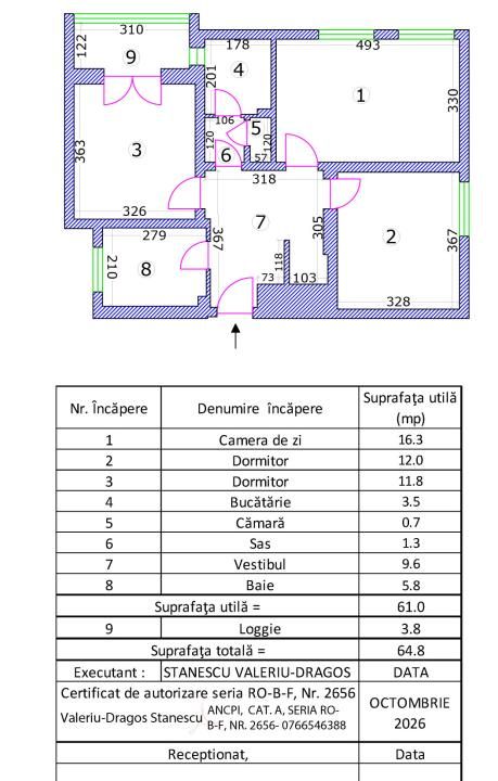 Apartament cu 3 camere de vânzare în Ștefan cel Mare, București – fotografia 14 din 14