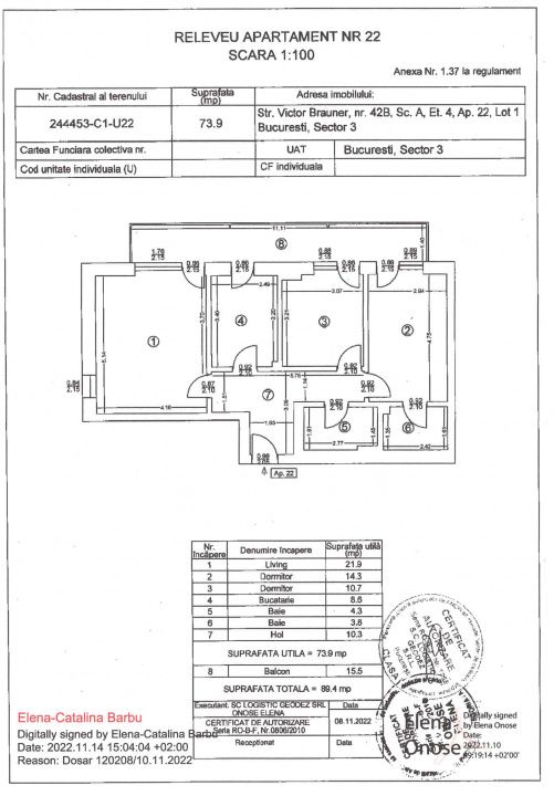 Apartament cu 3 camere de vânzare în Theodor Pallady, București – fotografia 2 din 27