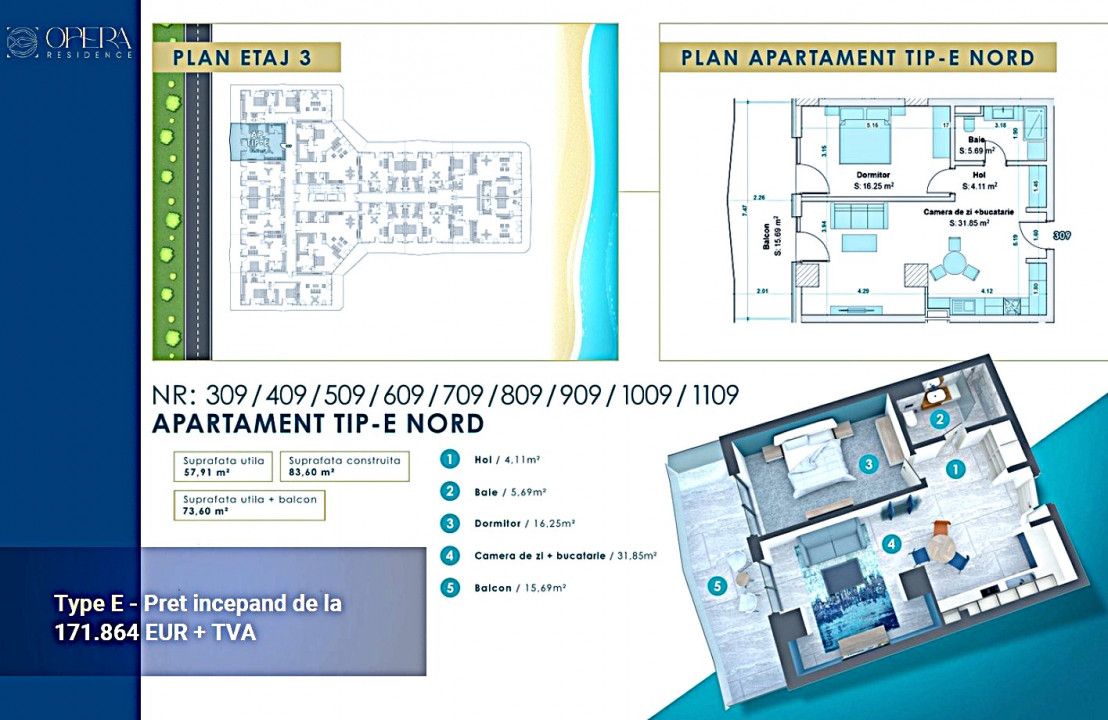 Apartament cu 2 camere de vânzare în Central, Mamaia-Sat – fotografia 36 din 36