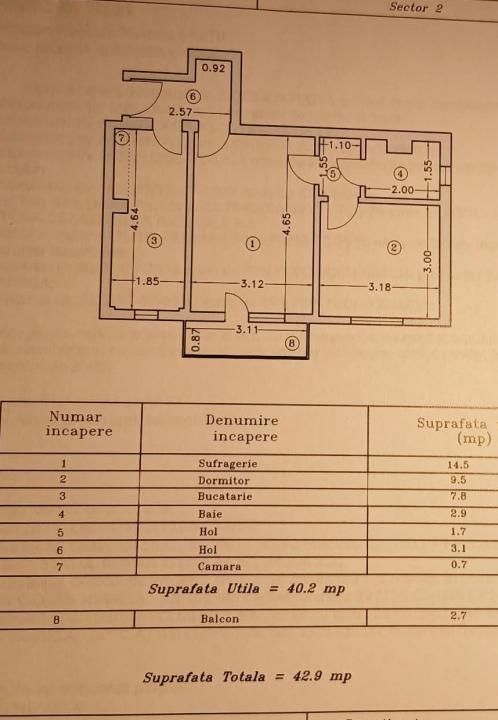 Apartament cu 2 camere de vânzare în Tei, București – fotografia 14 din 14
