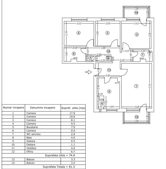 Apartament cu 4 camere de vânzare în Rahova, București – fotografia 1 din 7