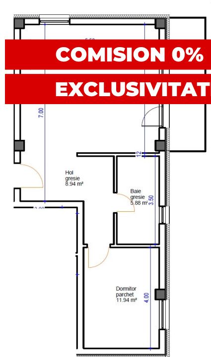 Apartament cu 2 camere de vânzare în Cetatii, Florești – fotografia 10 din 12