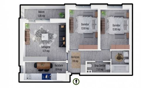 Apartament cu 3 camere de vânzare în Militari, București