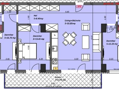 Apartament cu 4 camere de vânzare în Tomis Plus, Constanța – fotografia 4 din 10