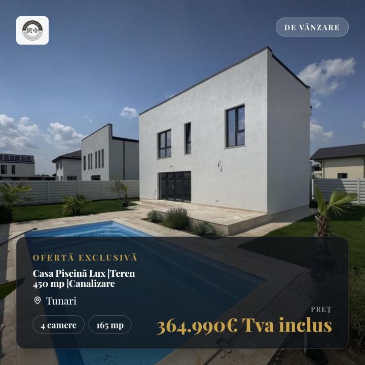 Casă cu 4 camere de vânzare în Tunari – fotografia 1 din 15