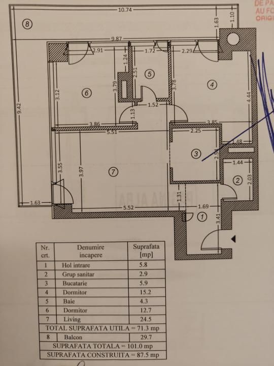 Apartament cu 3 camere de închiriat în Floreasca, București – fotografia 16 din 21