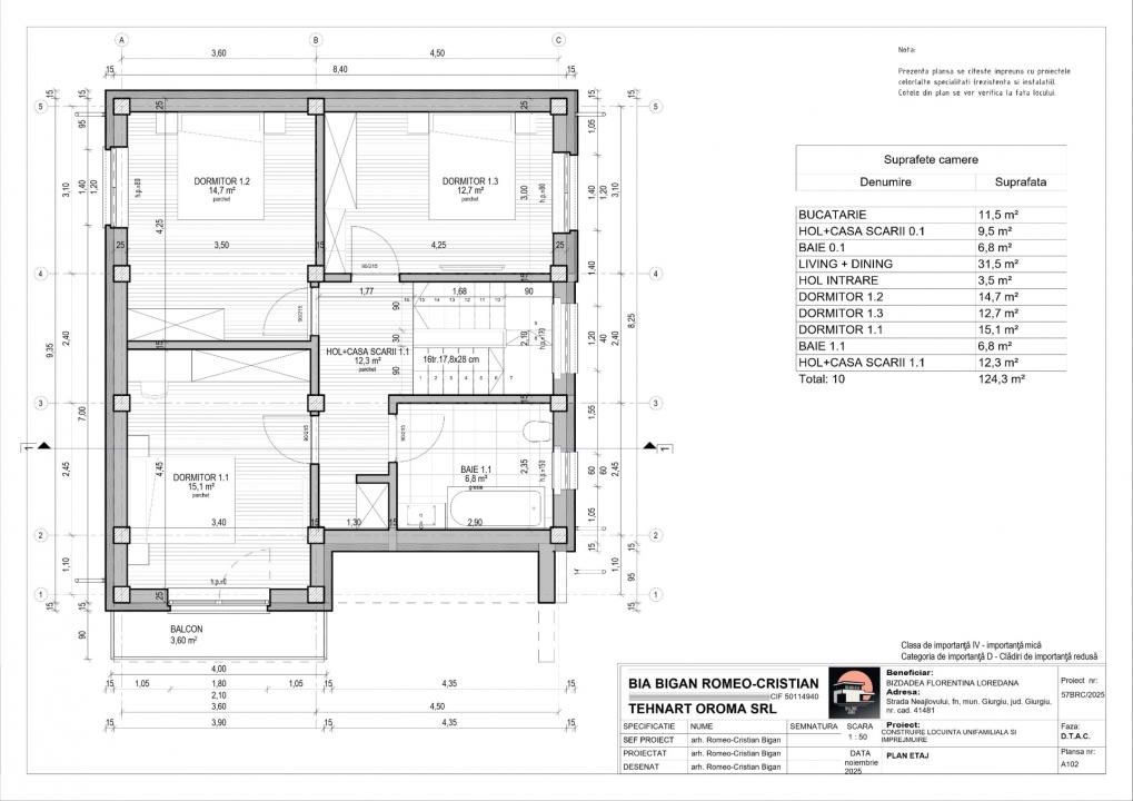 Casă cu 3 camere de vânzare în Semicentral, Giurgiu – fotografia 18 din 19