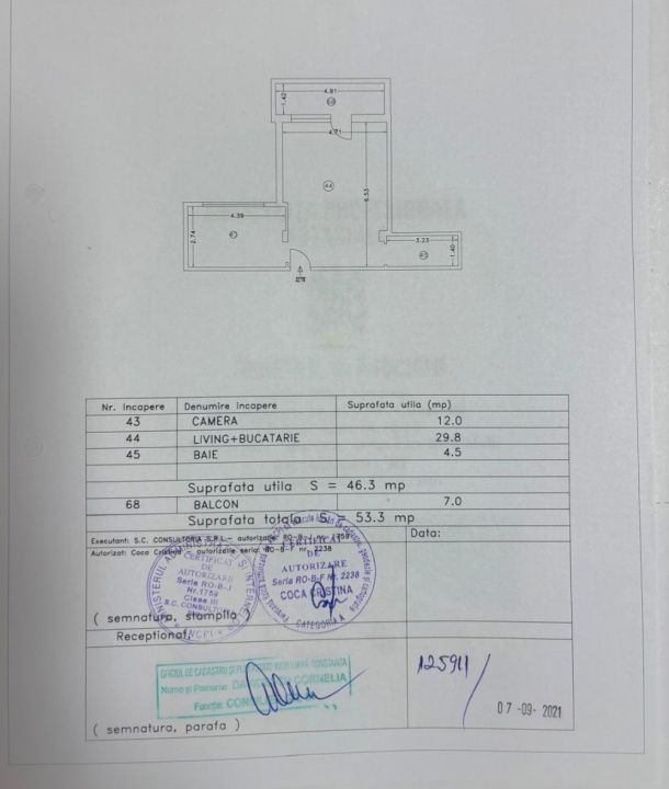 Apartament cu 2 camere de vânzare în Mamaia-Sat – fotografia 12 din 12