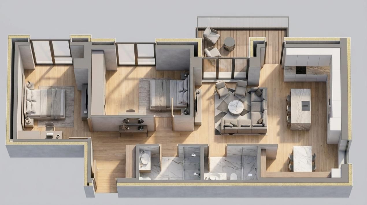 Apartament cu 3 camere de vânzare în Bucureștii Noi, București – fotografia 2 din 16