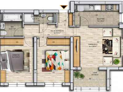 Apartament cu 3 camere de vânzare în Militari, București – fotografia 3 din 4
