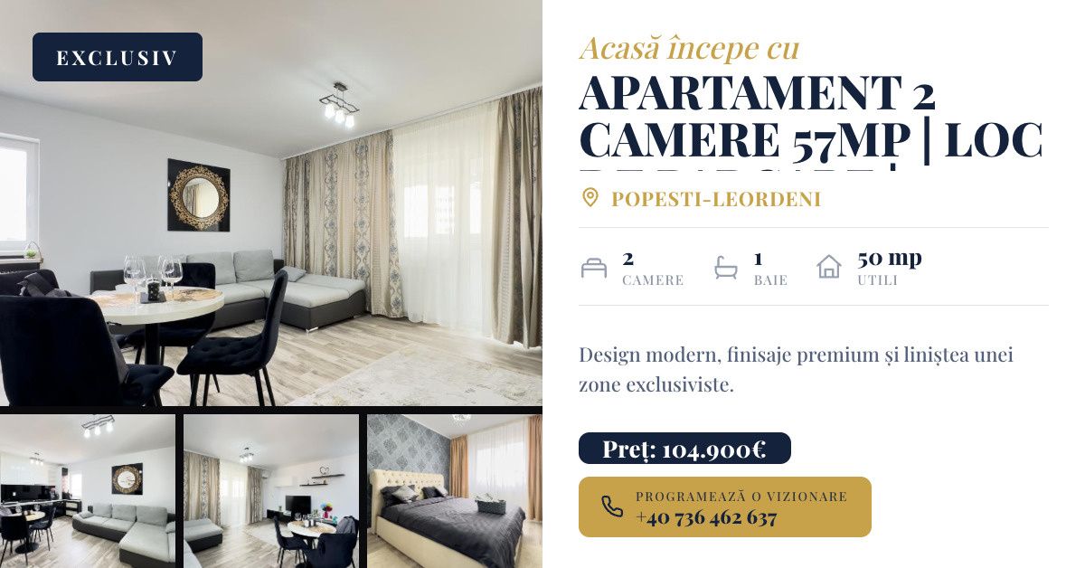 Apartament cu 2 camere de vânzare în Popești-Leordeni – fotografia 13 din 13