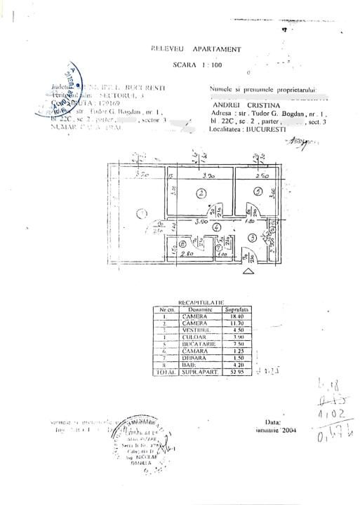 Apartament cu 2 camere de vânzare în Dristor, București – fotografia 11 din 11