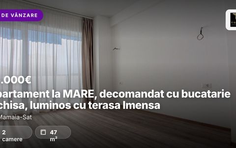 Apartament cu 2 camere de vânzare în Mamaia-Sat