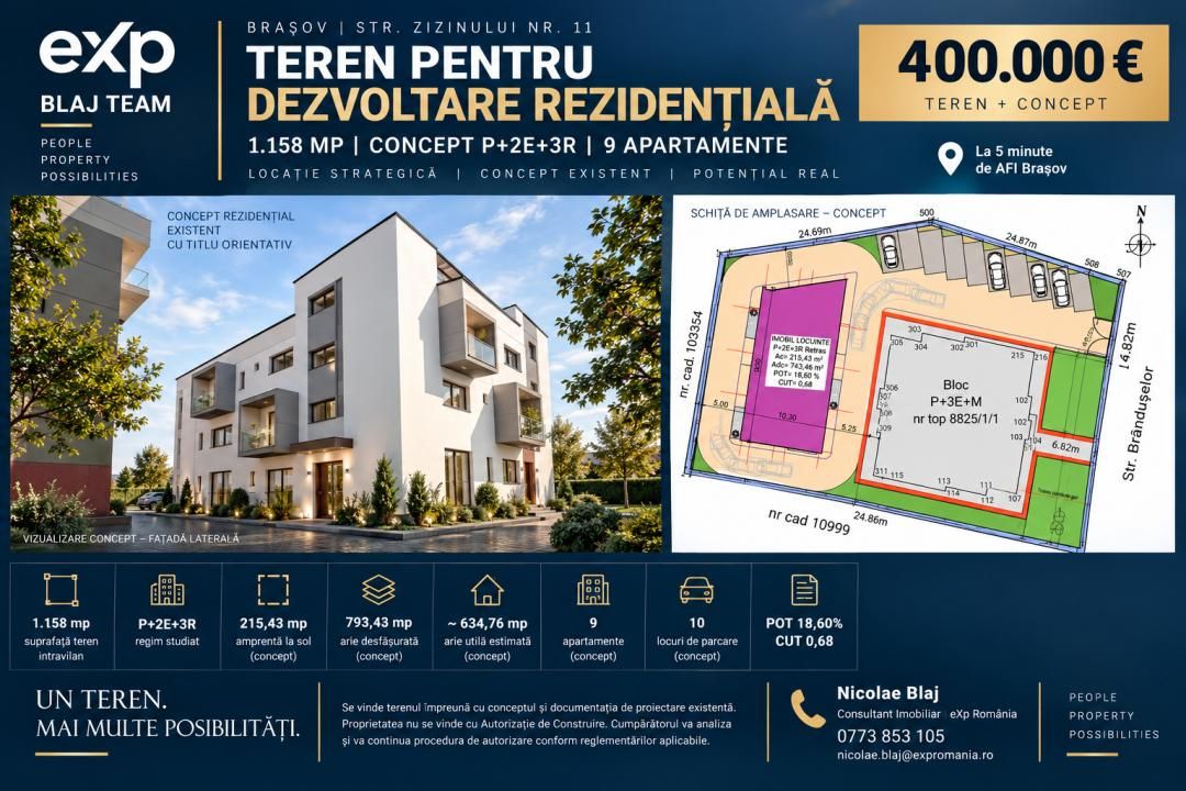 Teren de vânzare în Centrul Civic, Brașov – fotografia 1 din 10