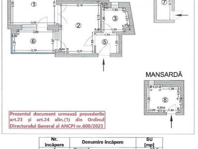 Apartament cu 2 camere de vânzare în Mosilor, București – fotografia 3 din 28