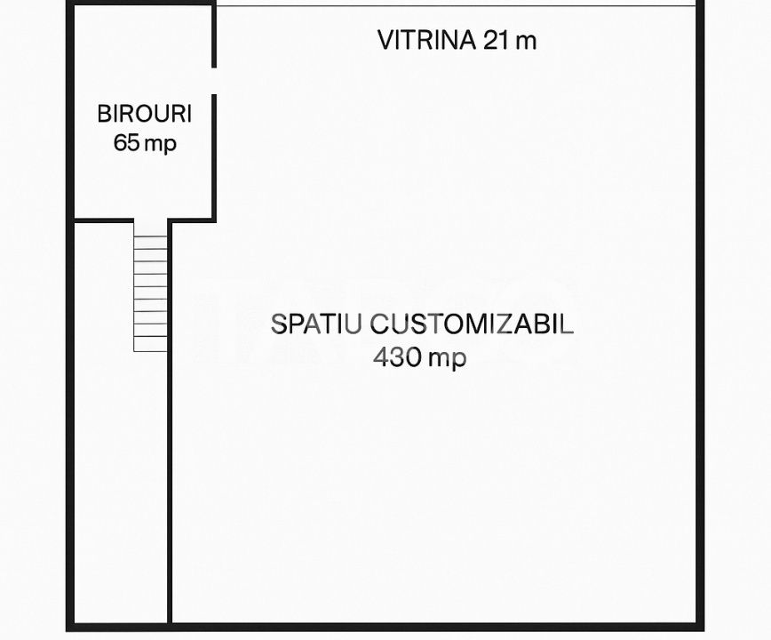 Spațiu comercial cu 1 cameră de închiriat în Piata Cluj, Sibiu – fotografia 2 din 6