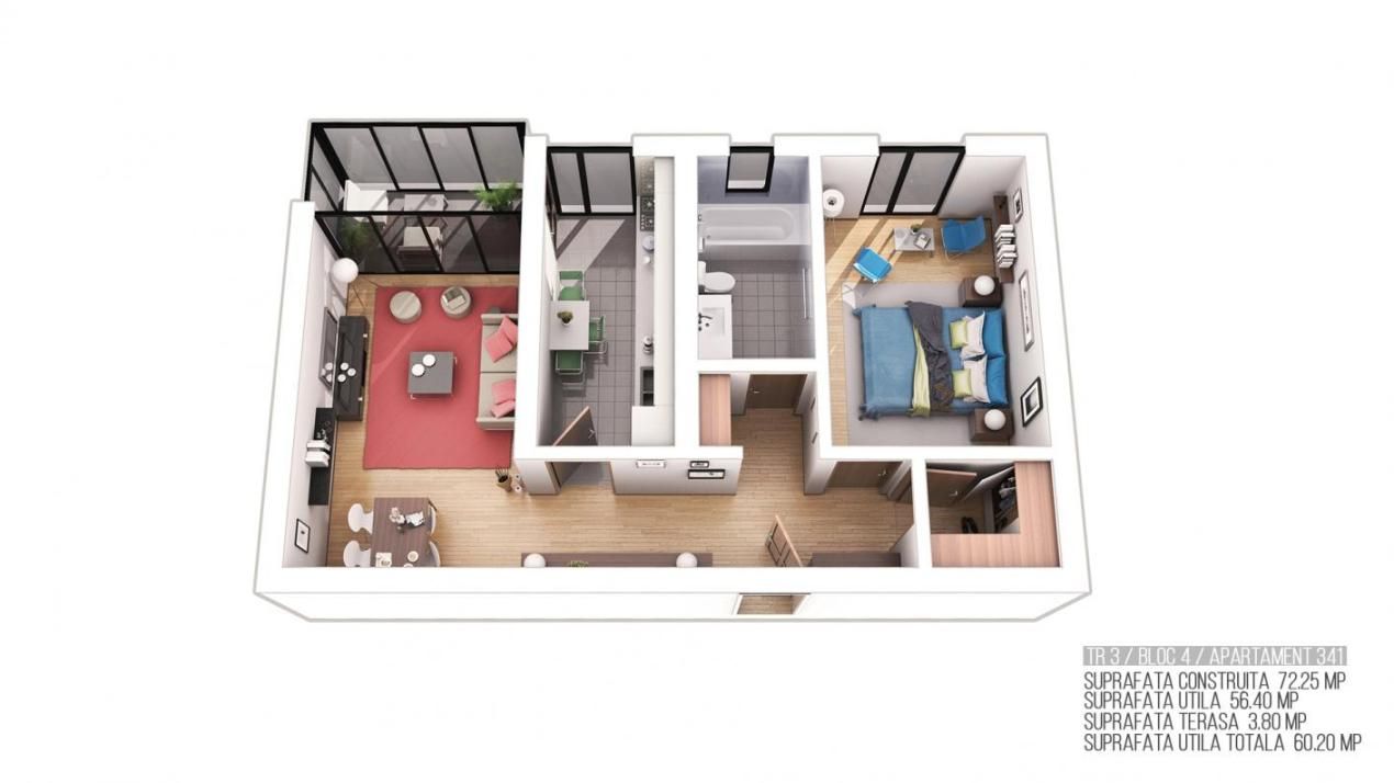 Apartament cu 2 camere de vânzare în Militari, București – fotografia 13 din 15
