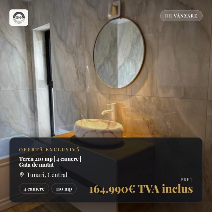 Casă cu 4 camere de vânzare în Central, Tunari – fotografia 1 din 28