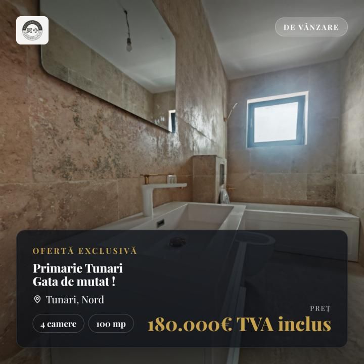 Casă cu 4 camere de vânzare în Nord, Tunari – fotografia 1 din 24