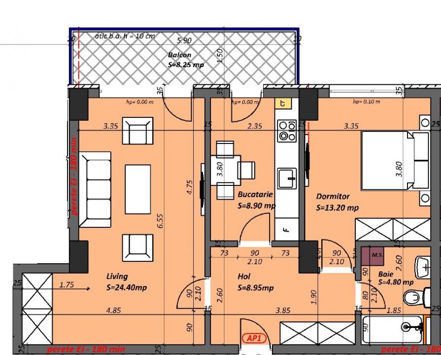 Apartament cu 2 camere de vânzare în Tomis Plus, Constanța – fotografia 4 din 10