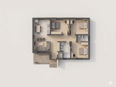 Casă cu 4 camere de vânzare în Trivale, Pitești – fotografia 2 din 2